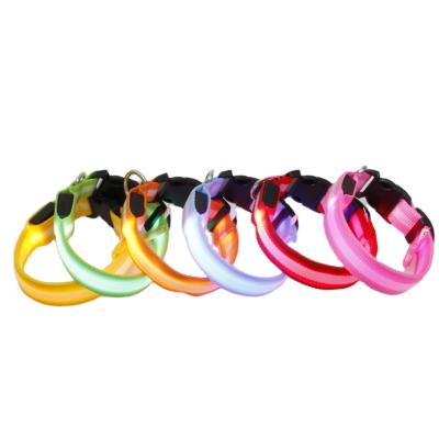 China Lights Customized Unique Heavy Duty New Style Safe Collar Pet Training Led Flashing Dog Accessories Rope Collar for sale