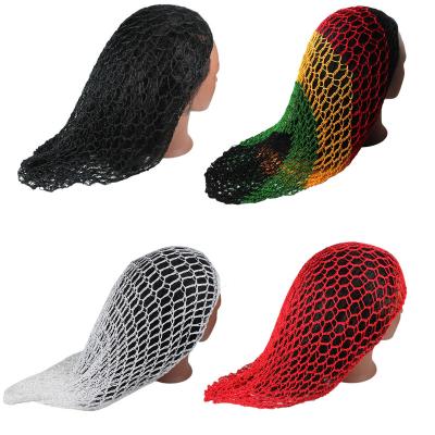 China Fixed Hair Net Hairnet Cover Cappy Slouchy Hat for Head Chefs and Cooks Rasta Rastafarian Dreadlocks Hairnet Snood Cover for sale