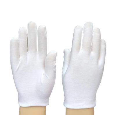 China Stretch Liner GLOVES Dry Suit Donned Glover Coin Jewelry Silver Hand Cleaning Gloves Inspection White Cotton Soft Jewelry Care Moisturized for sale