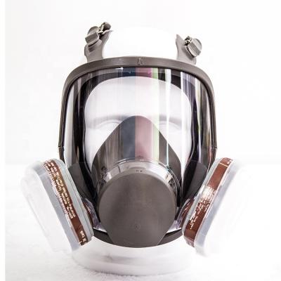 China Bayonet Connection Reusable 6800 Full Face Gas Mask Respirator for sale