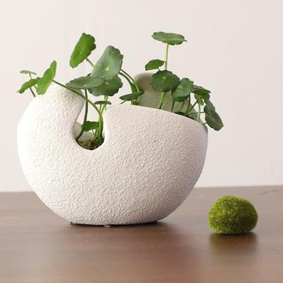 China Wholesale Modern Rustic Luxury Nordic Home Decorative Plants Vase Decoration Ceramic Vases Light Flower Ceramic Vases With Artificial for sale