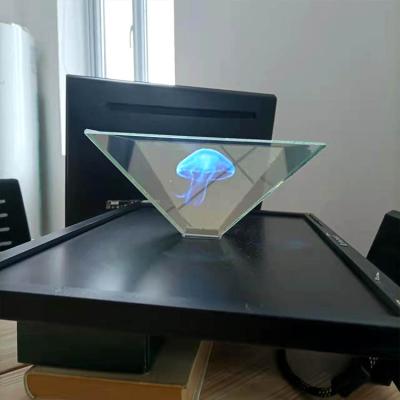 China Popular AR 360 Holographic Projection Display 360 Degree Holographic Cases Three Sided Ghosting Desktop for sale