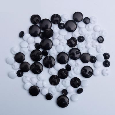 China The new nickel-free round button made of mushroom resin is used for decorative plastic buttons on women's blouses for sale