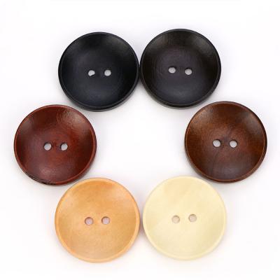 China Washable Natural Wood Button for Knit Sweaters, Coats, Suits, Kids Clothes with Retro Ethnic Gap Coat Around 2 Hole 4 Hole Button for sale