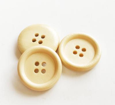 China Coconut Shell Wind Clothes Round Two-Hole Washable Wooden Four-Hole DIY Sweater Button for sale