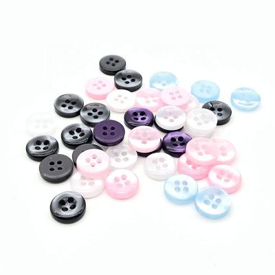 China Washable Most Popular Fashion Accessories Colorful Button Shirt Wholesale Colorful Resin Sewing Button for sale