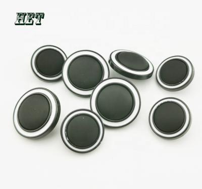 China Combination ABS and Resin Combination Button Lamination Button Enameled Leg Metal Buttons for sale