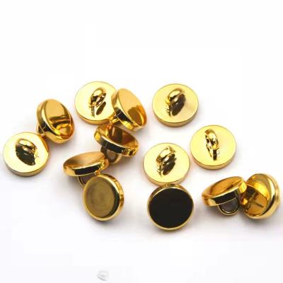 China Nickel Free ABS Plastic Buttons With Gold /Sliver/Matte Color 11mm 15mm 18mm Series For Plastic Shirt Button Factory for sale