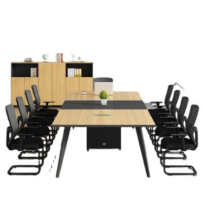 China High Quality Modern Wood Design Convertible 10 Seaters Conference Room Executive Table Furniture for sale