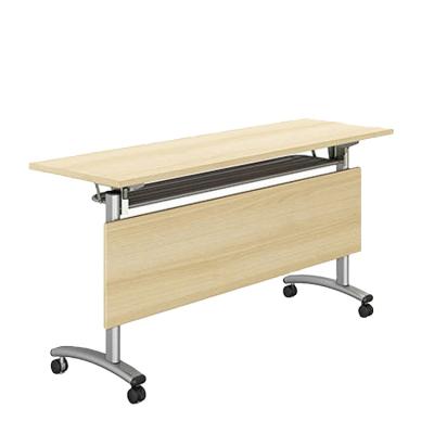 China New Arrivals Foldable School Folding Adjustable Standing Office Desk Conference Room Training Desk With Wheel for sale