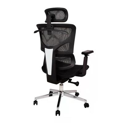 China Hot Sales High Back Ergonomic Headrest Chair Full Mesh Swivel Office Chair Rotating Lifting Arm for sale