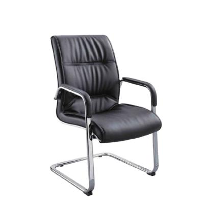 China Modern Wholesale Funiture Conference Hall Swivel Leather Office Visitor Chair With Armrest for sale