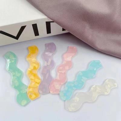 China Hair Pins Customize Women Hair Accessories Colorful Acetate Material No Bend Hair Clips No Crease Hair Pins for sale