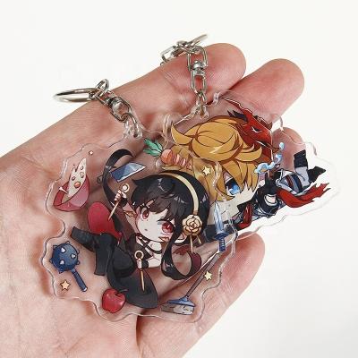 China Promotional Gift Souvenir Best Seller Acrylic Round Key Chain Wholesale Laser Cut Acrylic Key Chain Kawaii Charms Custom Clear Anime Acrylic Key Chain for sale