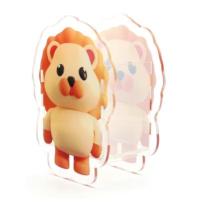 China Custom Manufacturer Plastic Tourist Souvenir 2D/3D Kawaii Acrylic Pen Holder From Europe New Design Promotional Gift for sale