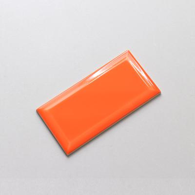 China Orange moderne Wand der Küchen-4x8 deckt 10x20cm Standardbadezimmer-Keramikziegel mit Ziegeln zu verkaufen