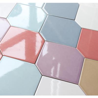 China Rhombus Shape Glazed Ceramic Wall Tile 150x150 Decorative Exterior Tiles for sale