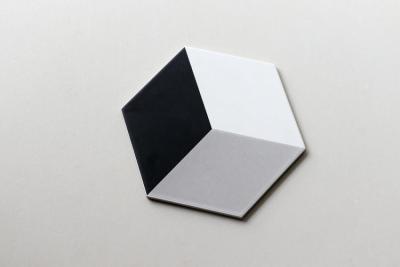 China Classic Decoration Hexagon Ceramic Floor Tile  Straight Edge Type Wear Resistance for sale