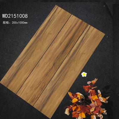 China 200x1000m m/8x40 avanza lentamente la sala de estar/el cuarto de baño de Brown oscuro que la madera de cerámica rústica teja solar en venta