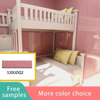 China 5x20cm/2x8 Inches Pink Color Ceramic Wall Tiles For The Daughter'S Bathroom for sale