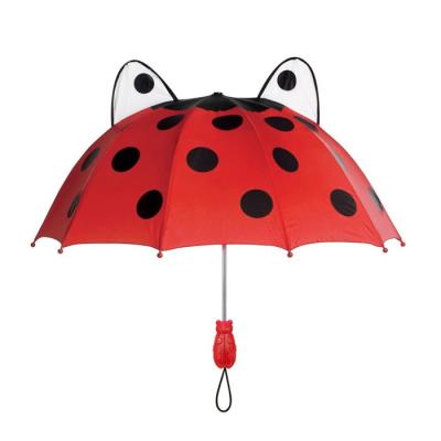 China All In 1 Head 3D Cartoon Ladybug Frog Animal Head Umbrella For Kids for sale