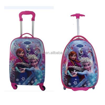 China School Cartoon Printing ABS Travel Kids Travel Bags Trolley Luggage for sale