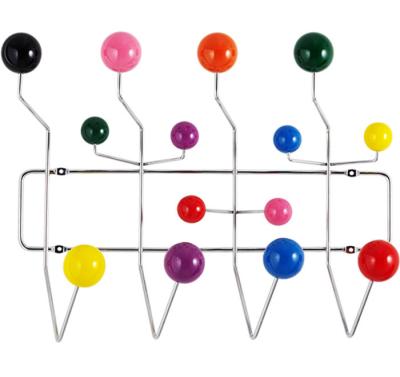 China Modern Design Convertible Wooden Ball Hang It All Wall Hanger for sale