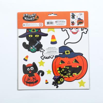 China Decorative Sticker 4 Colors Printed Coated Fridge Halloween Sticker Packaging Labeling Sheets for sale