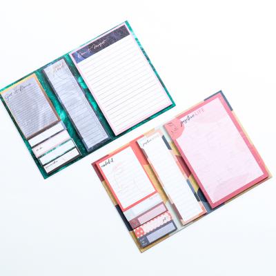 China Custom Base Plate Mounted Copper Paper Memo Pad Notes Single Notebook Memo Pad Set for sale