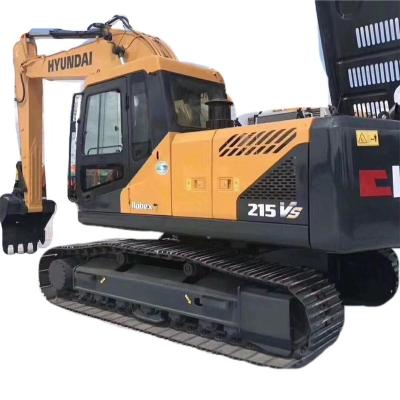 China Well-Maitained South Korea Used Hyundai Excavator R215-VS Original Dirty Middle Excavator Second Hand Midi Excavator in China for sale