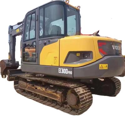 China Well-Maitained Used Volvo Ec80d Pro Hydraulic Excavator For Sale for sale