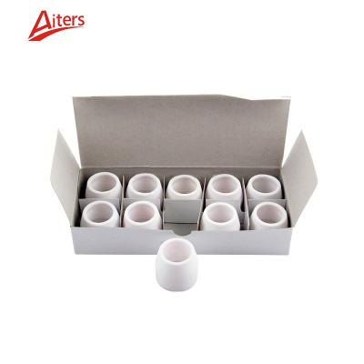 China P80 Plasma Cutting Torch consumables White Ceramic Shield Cup P80 Air Plasma Cutting Torches Spares Ceramic Cups for sale