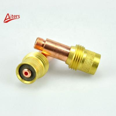 China TIG Gas Lens Welding Part 45V24 45V25 V26 V27 for WP-17/18/26 TIG Torch Groove Medium Gas Lens for sale