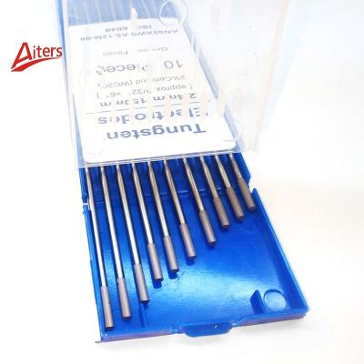 China Gray TIP WC20 TIG Welding Tungsten Electrode Rod Tungsten Needle Argon arc Welding Gray Head Tungsten 150mm/175mm 1.6/2.4/3.2mm for sale