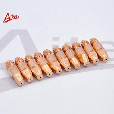 China MIG Welding Contact Tip M8*30mm for Binzel Welding Consumables 10PCS Contact Tips Red copper Material 30mm x0.8 1.0 1.2 1.4 1.6 for sale