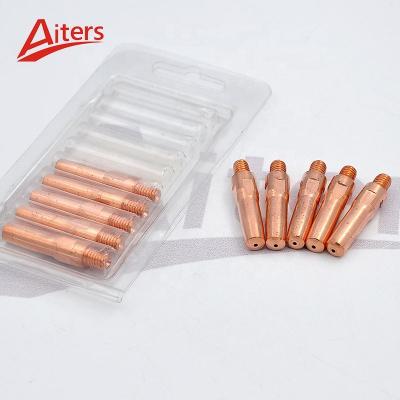 China MIG Kit 10PCS M6x40mm Contact Tip Compatible for Panasonic MIG MAG welding torch consumables Contact Tips 0.8 1.0 1.2 1.4 1.6 for sale