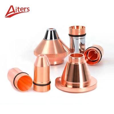 China Bullet-S/D Series M14x10.5mm Laser Cutting Two Layers Nozzle for CNC Fine Cutting Equipment Machine Chrome-plated Nozzle for sale