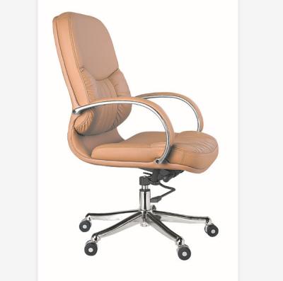 China PU Office Chair Office Desk Genuine Leather Swivel Swivel Chair (Height) Cheap Price Adjustable for sale