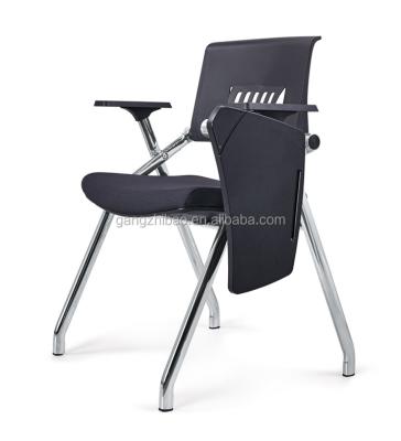 China Armrest And Backrest Foldable Adjustable Movable Folding Notebook Chair In Office Training Room for sale