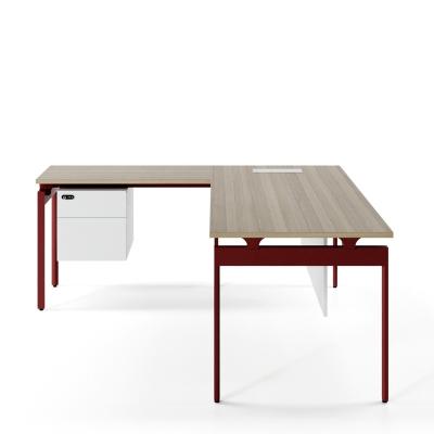 China Office Furniture Modern L Shape Expandable Desk Table Latest Designs CEO Executive Desk for sale