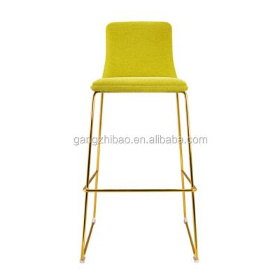 China Metal Frame Commercial Office Stacked Fabric Bar Cooling Chair No Caster for sale