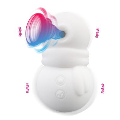 China Multifunctional 10 Modes Vibration Pumping Machine Snowman Female Breast Licker Vibration Masturbation Vibrator Sex Toys for sale