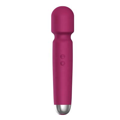 China Wholesale Body WiseU Factory Supply 20 Frequency USB Rechargeable Mini Wand Massager AV Vibrator For Women Masturbation for sale