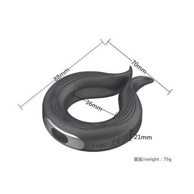 China Handheld Vibration Silicone Vibration Stimulator Waterproof Cock Rings Sex Toys Men Penis Ring for sale