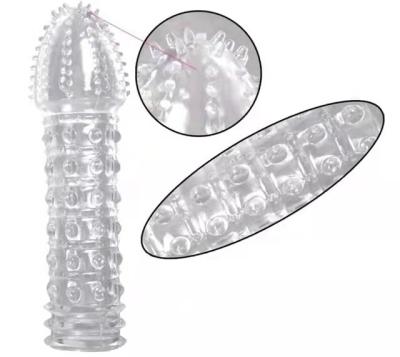 China G-Spot Stimulation Deplay Ejaculation Particle Penis Sleeve Adult Condom For Men Reusable Condoms Sex Toys for sale