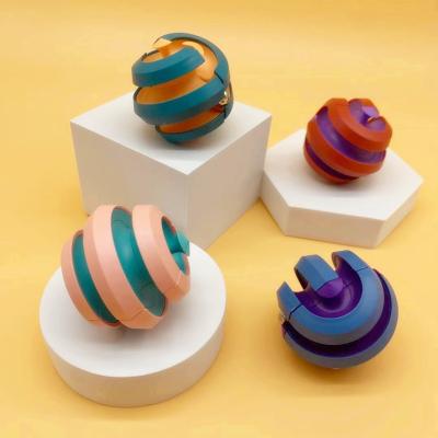 China Novelty Toy QIMAN Toy QIMAN Track Bead Orbit Route Ball Independent Cube Funny Educational Intellectual Rotation Pinball Finger Toys Gyro Spinning Finger Toys for sale