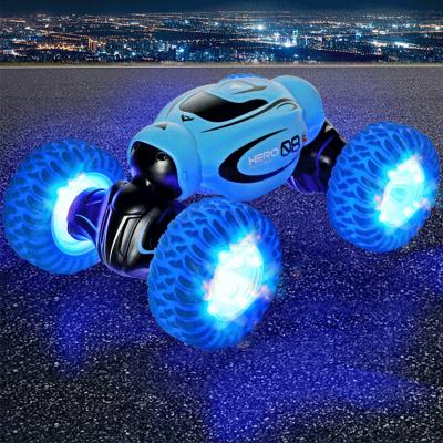 China 2022 Double-Sided Remote Control Hot Selling Light Twisting Wireless Rising Remote Control Toy Car Unloader Car Boy Gift Amazon for sale