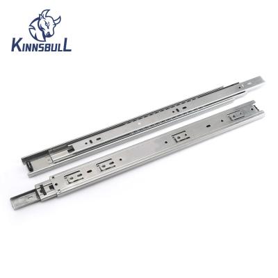 China White 3 Fold+Full Extension Kinnsbull KB4512-61 Slide Rail Steel Wood Table Supply OEM Business Dies Time Advance Finish Furniture Plate Packing Slide for sale