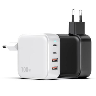 China Type-C High Speed ​​Fast Charging 4 Port PD 100W Gan Charger Fast Charging Laptop 100W Gan Wall Charger For MacBook Port for sale