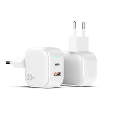 China Factory Wholesale USB-C 20W Power Adapter EU Plug QC3.0 Fast Charging Type C Palladium 20w Fast Charger for Apple 20W Fast Charger for iPhone iPhone 14 for sale